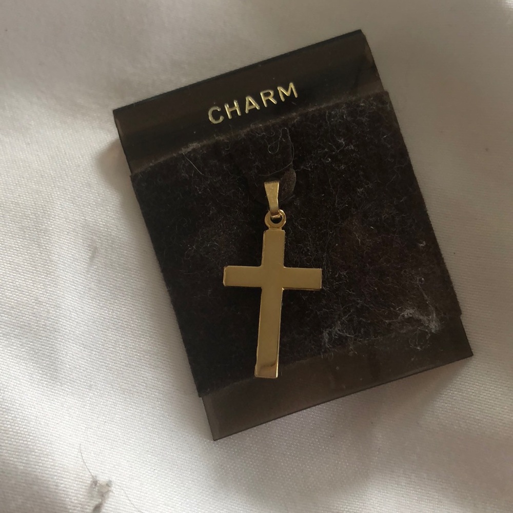 Gold Cross Charm
